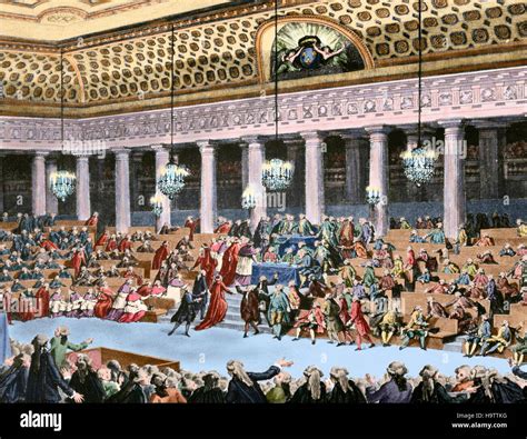 French Revolution (1789-1799). National Assembly on 4 and 5 August ...