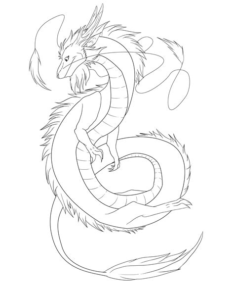 asian dragon lineart by xBlackfangx on DeviantArt