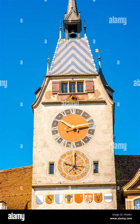 Clock tower swiss clock hi-res stock photography and images - Alamy