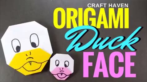 How to Make Origami Duck Face - Easy Origami Duck Tutorial for Beginners - Cute Paper Duck - YouTube