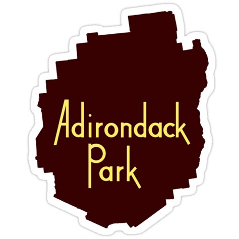 "Adirondack Park Sign" Stickers by gday | Redbubble