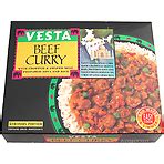 Calories in Vesta Curry & Rice With Beef 236g, Nutrition Information ...