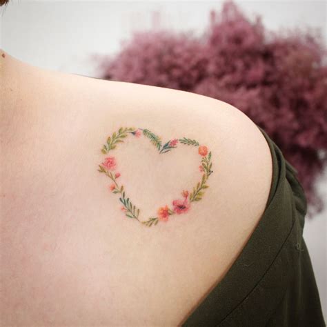 Heart And Flower Tattoo Designs at Tattoo