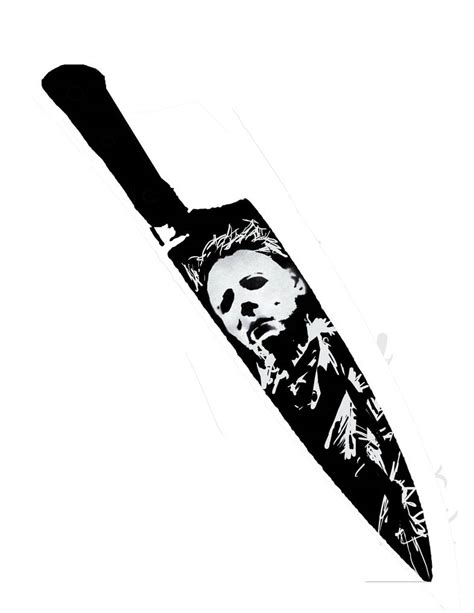 Michael Myers knife stencil by coffeeandshades on DeviantArt