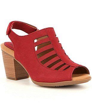 Montana Malea Leather Caged Block Heel Sandals Dillards, Women's Shoes ...