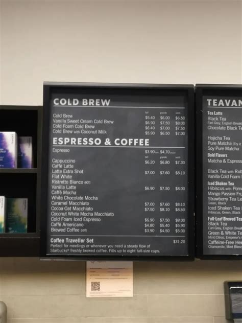 STARBUCKS MENU SINGAPORE & UPDATED PRICES 2024