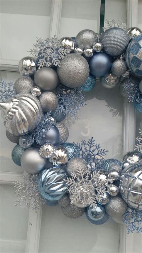 Blue And Silver Christmas Ornaments