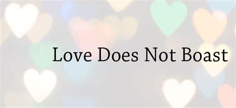 Love Does Not Boast - What Is Love? - Part 4 - MARRIAGE AFTER GOD