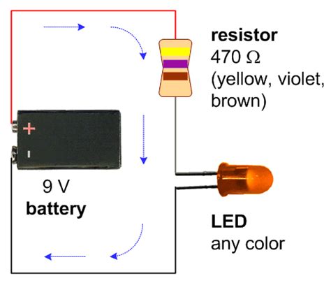 9 Volt Led Circuit Diagram