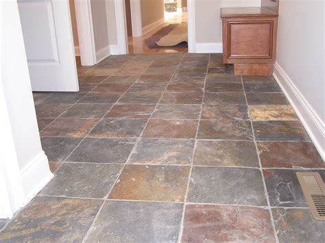 Multi-color Slate Tile Mudroom in Cuyahoga Falls, Ohio - Classic Tileworks