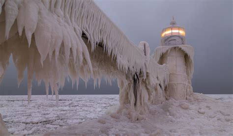 landscape, Lighthouse, Ice Storm, Ice Wallpapers HD / Desktop and Mobile Backgrounds