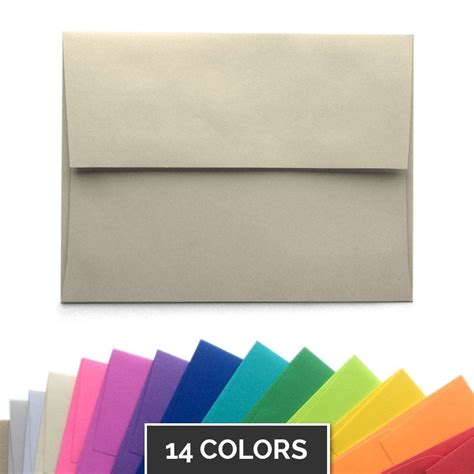 A2 Envelopes - 5.75" x 4.375" (Available in 14 Colors) | Note Card Café