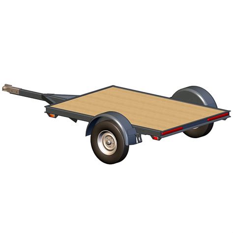 4x6 Utility Trailer Plans – 2000 lb. Capacity – Small, Tough, Options