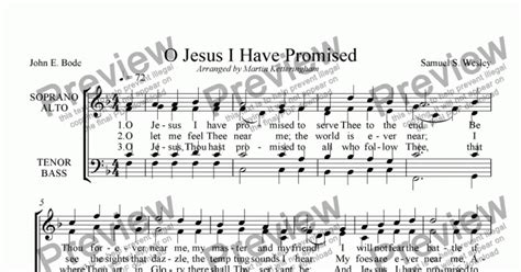 O Jesus I Have Promised - Download Sheet Music PDF file