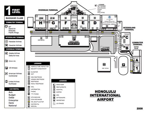 Honolulu Airport Runway Map