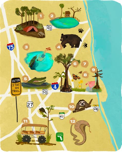 Central Florida Conservation Guide Map - Orlando Magazine