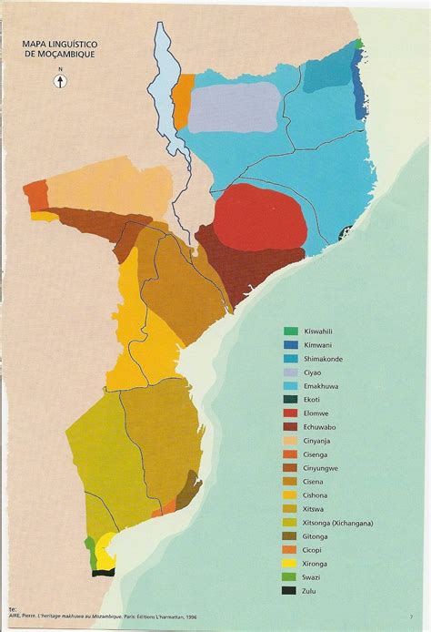 Ethnolinguistic Map of Mozambique : r/MapPorn