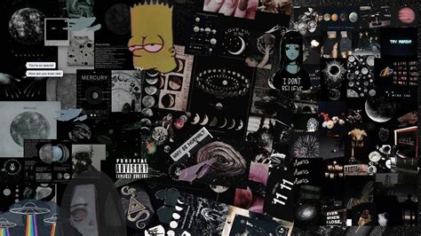 🔥 Free Download Anime Galaxy Black Collage Aesthetic Laptop by ...