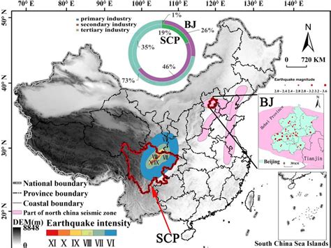 Sketch map of earthquakes in China, as well as the location of Beijing... | Download Scientific ...