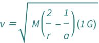 Vis-Viva Equation | Wolfram Formula Repository