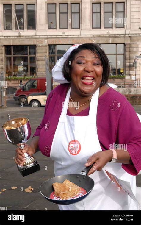 Rustie Lee Sport Relief Pancake Race at Tower Hill Terrace - photocall ...