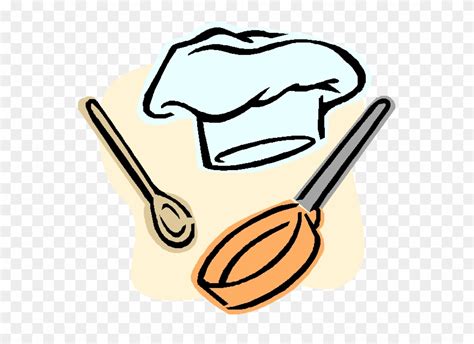 Cartoon Chef Hat And Utensils - Chef Hat And Utensils Clipart (#1585301) - PinClipart