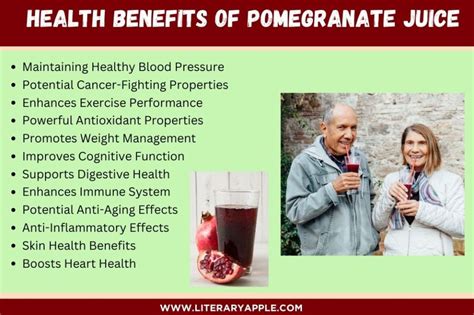 Health Benefits of Pomegranate Juice - Literary Apple