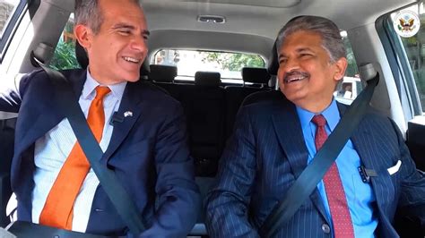 US ambassador Garcetti's "memorable" moments with Anand Mahindra, Shah ...