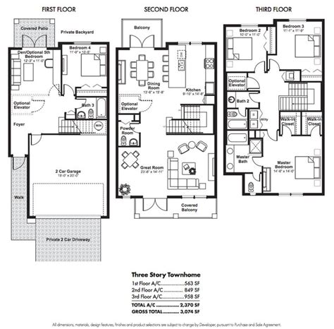 townhouse floor plans | story townhouse floor plans Car Pictures ...