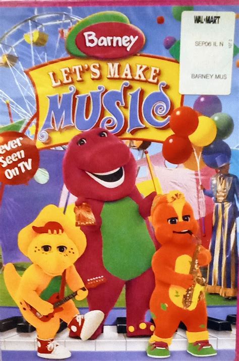 Barney: Let's Make Music DVD - Etsy