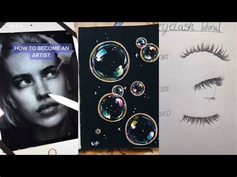 Tik Tok Art Tutorials that saved my drawings 🍦 - YouTube | Art ...