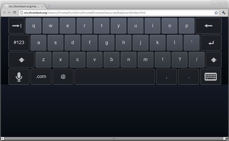 Google Chrome to Get a Touch Input On-Screen Keyboard