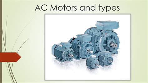 AC Motors and types - online presentation