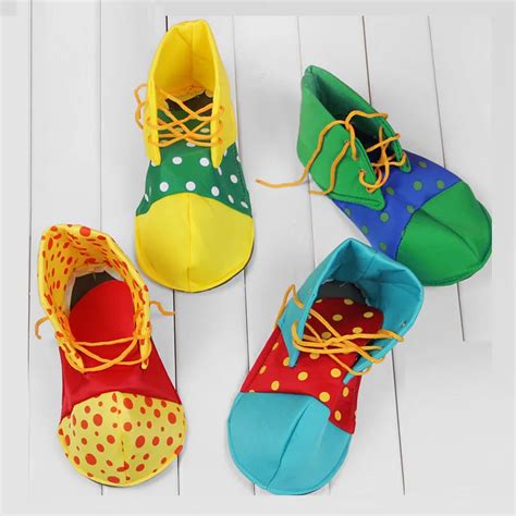 Funny Colorful Clown Shoes Children Adults Cosplay Clown Shoes Props ...