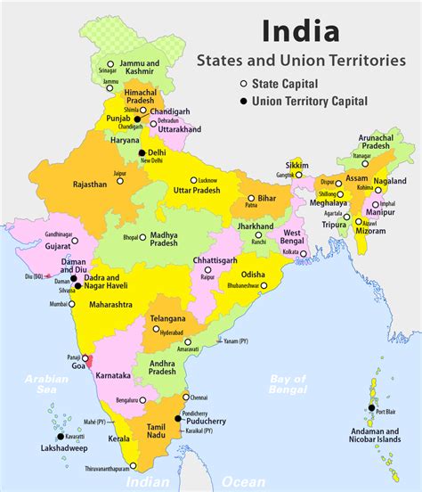 Indian States and their Capitals – GKmojo