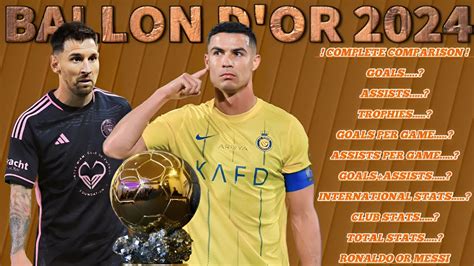 Ronaldo or Messi Complete Comparison Ballon d'or 2024 HD - YouTube