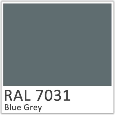 Blue Grey Polyester Flowcoat - RAL 7031