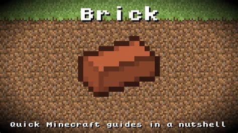 Minecraft - Brick! Recipe, Item ID, Information! *Up to date!* - YouTube