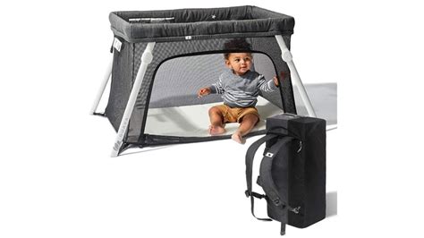 Lotus Travel Crib Backpack Portable, Lightweight, Easy to Pack Play ...