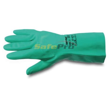 ANSELL SOLVEX NITRILE CHEMICAL GLOVES 13" | SafePro