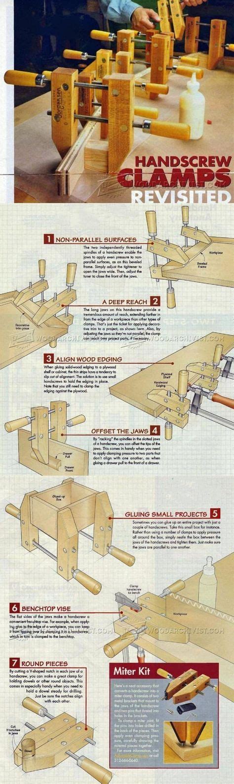 Using Hand Screw Clamp - Clamp and Clamping Tips, Jigs and Fixtures | WoodArchivist.com ...