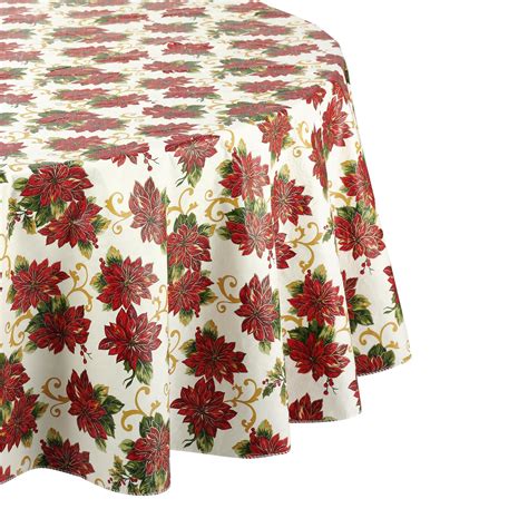 Holiday Tablecloth - Poinsettia