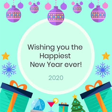 Happy New Year Card - Venngage