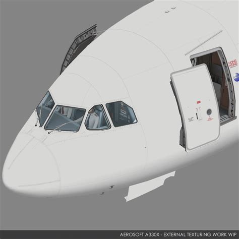 Aerosoft – A330 Texturing Progress