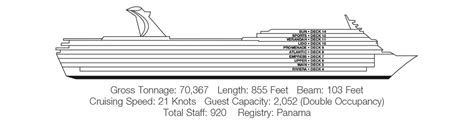 Carnival Paradise Deck plan & cabin plan