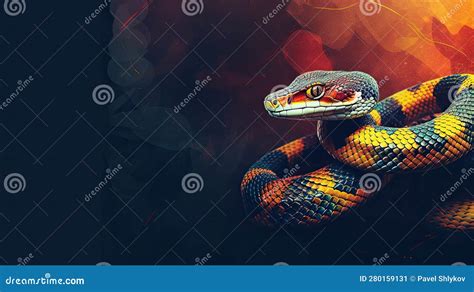 Venomous Viper - Reptile Snake Photo Series Stock Illustration ...