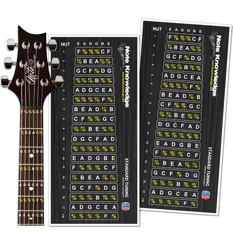 Buy Guitar Fretboard Note Decals/Stickers for learning and Practicing ...