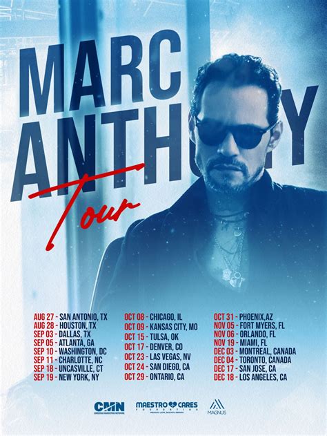 Marc Anthony's Tour Dates For 2021: See The List