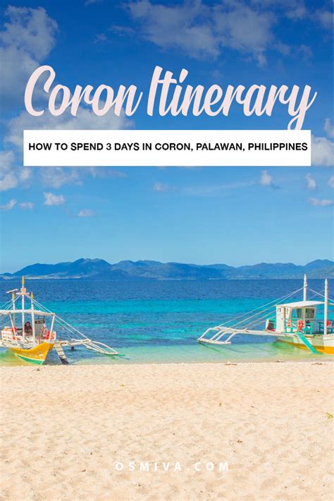 Coron Itinerary: A 3-Day Adventure Guide in Palawan, Philippines | OSMIVA (2020 Update)