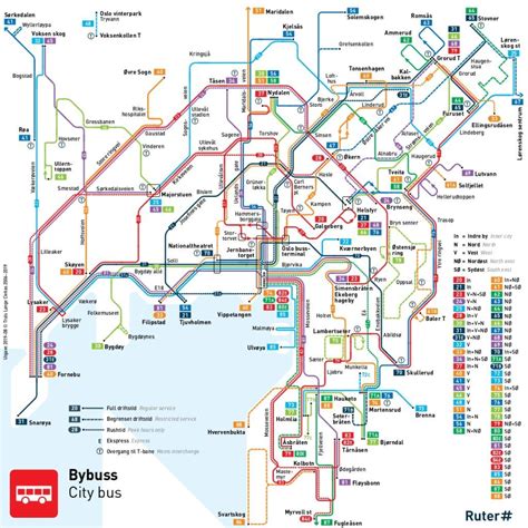 Oslo Bus Map - Download PDF
